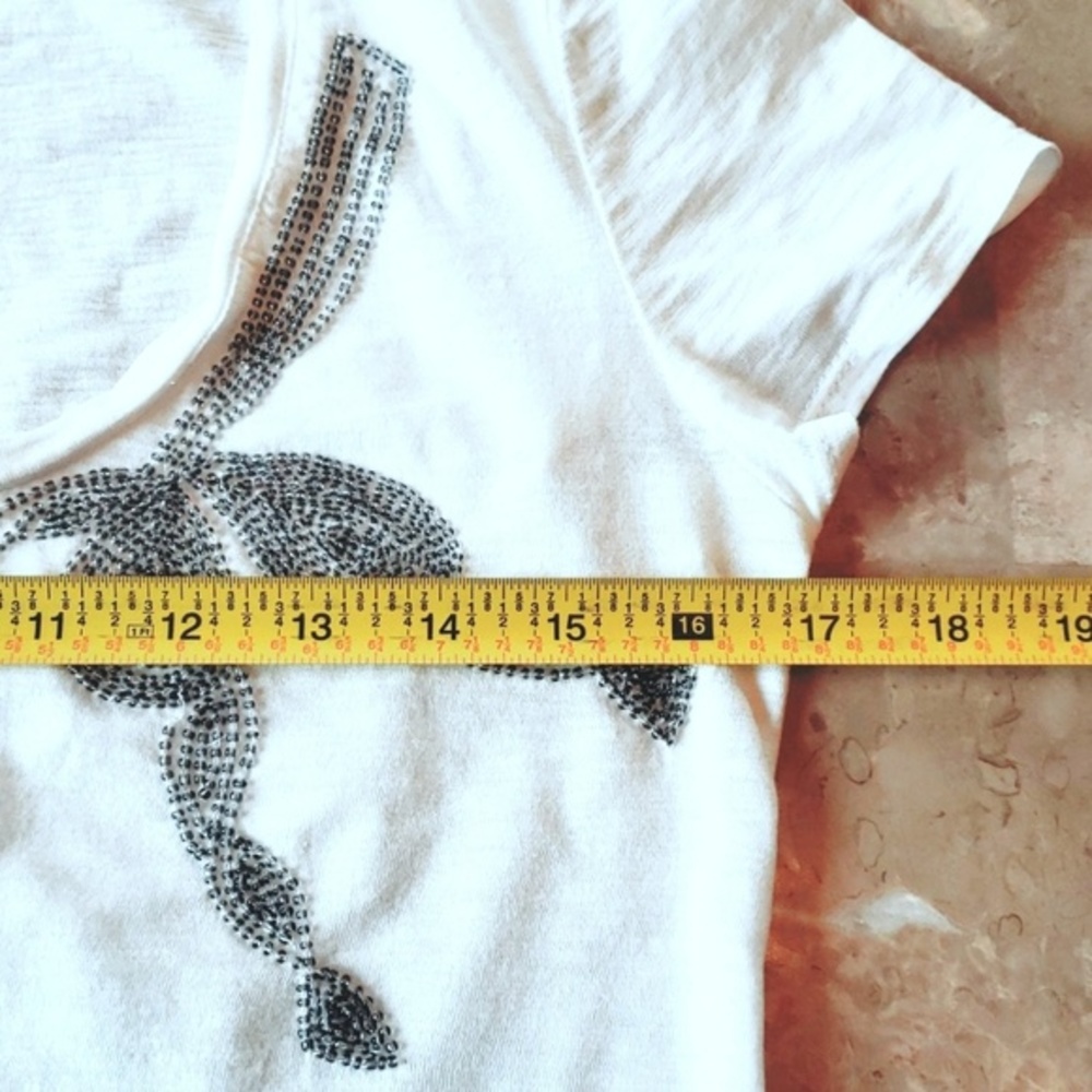 BANANA REPUBLIC Retro Beaded Bow Tee - Picture 6 of 9